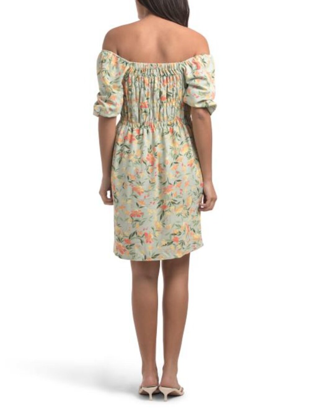 CHETTA B Smocked Floral Mini Dress - Picture 2 of 5